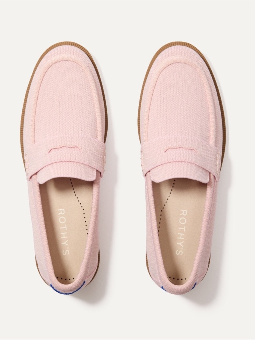 Rothy's Light Pink Penny Loafers, size 6.5